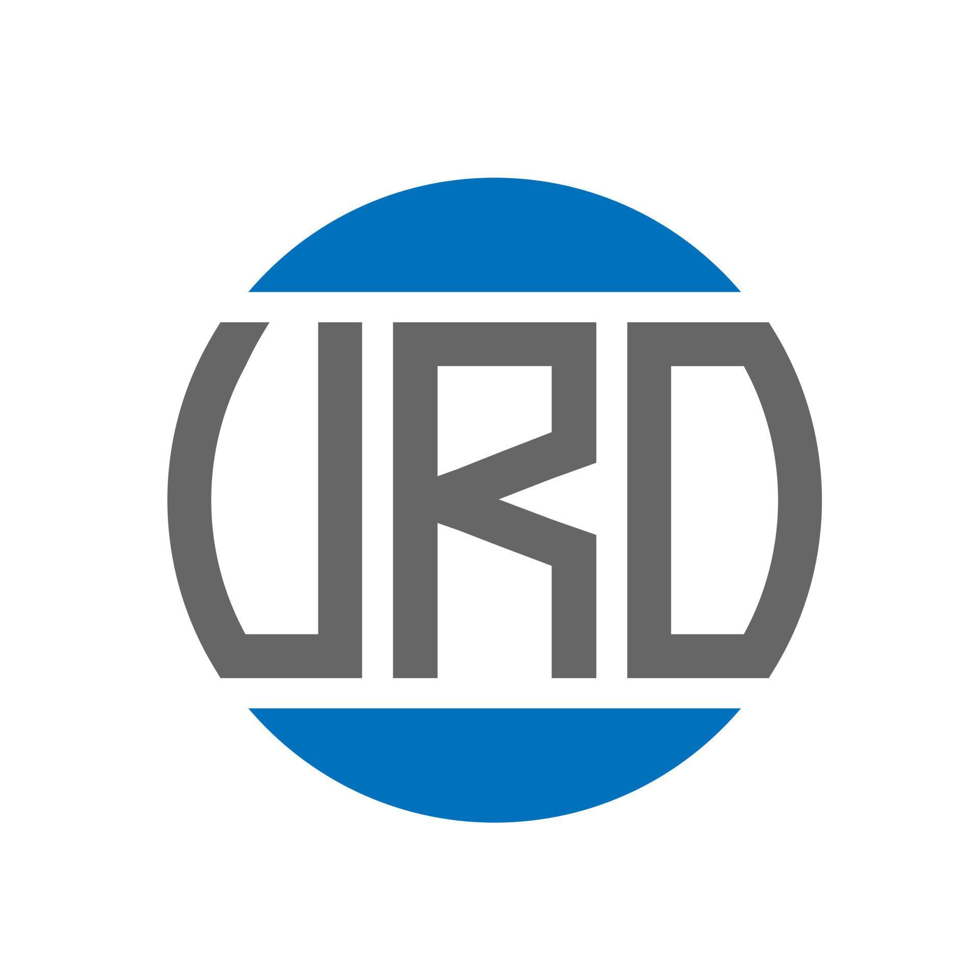 URO letter logo design on white background. URO creative initials