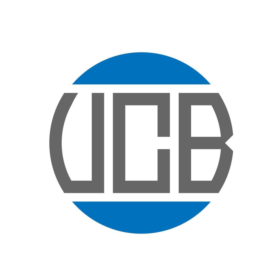 UCB letter logo design on white background. UCB creative initials circle logo concept. UCB letter design. vector