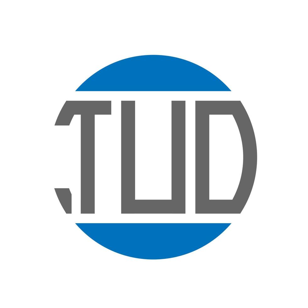 TUO letter logo design on white background. TUO creative initials circle logo concept. TUO letter design. vector