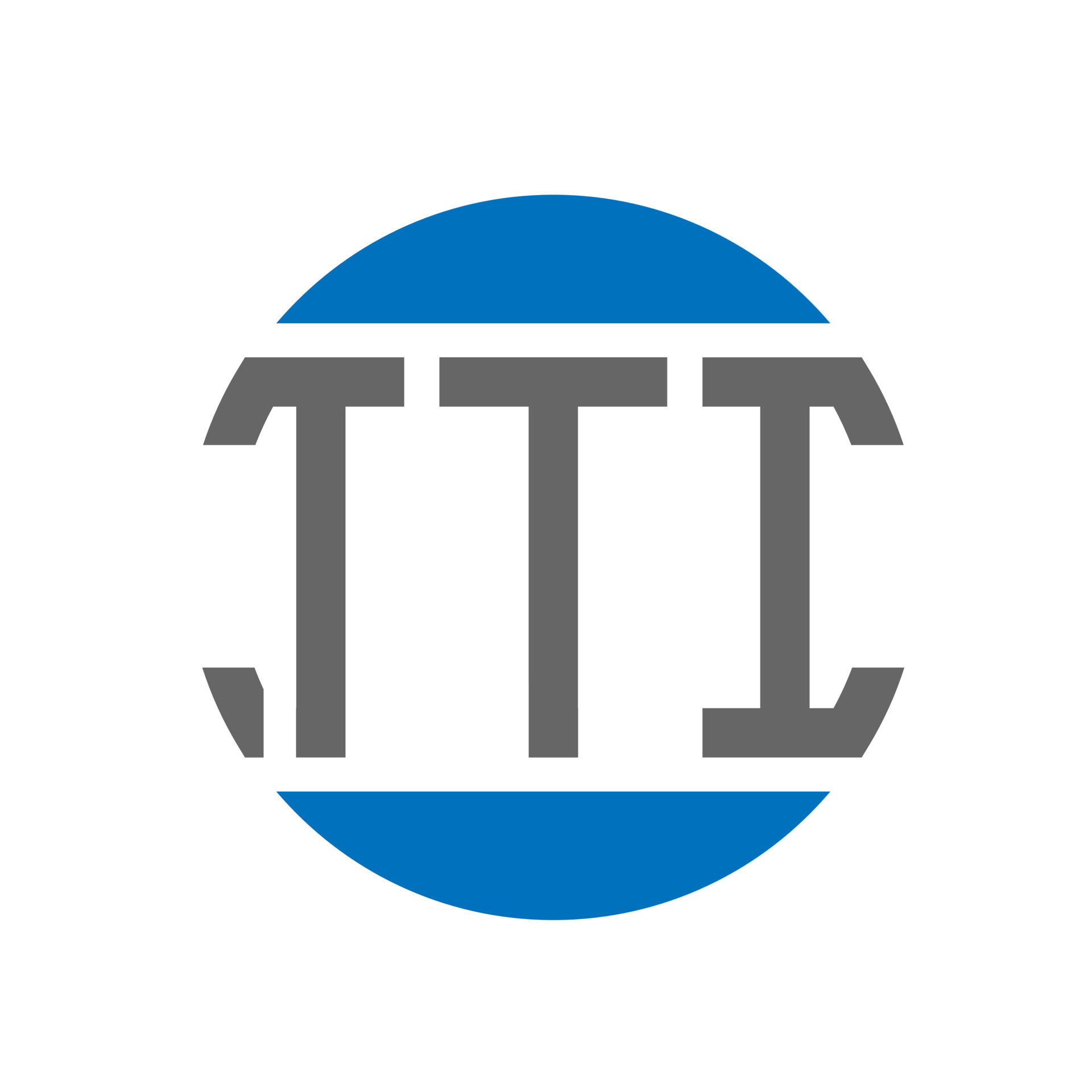 TTI letter logo design on white background. TTI creative initials