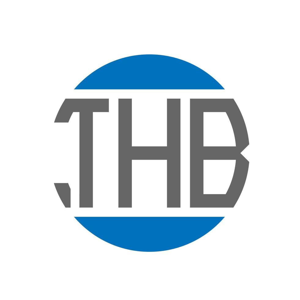 THB letter logo design on white background. THB creative initials