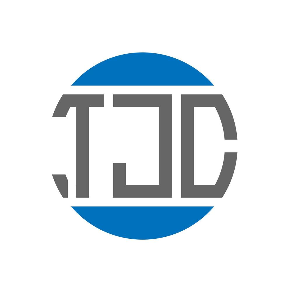 TJC letter logo design on white background. TJC creative initials circle logo concept. TJC letter design. vector