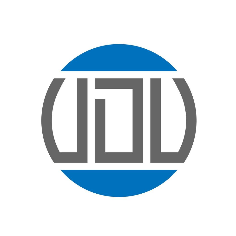 UDV letter logo design on white background. UDV creative initials circle logo concept. UDV letter design. vector