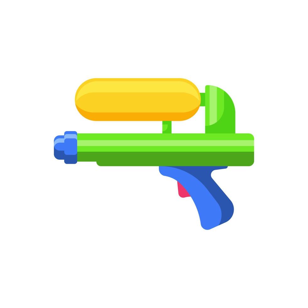 Water gun toy vector isolated illustration