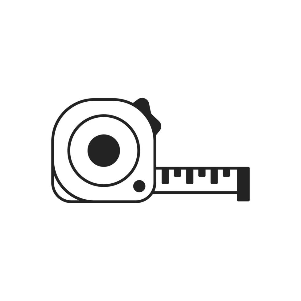 tape measure  line icon vector