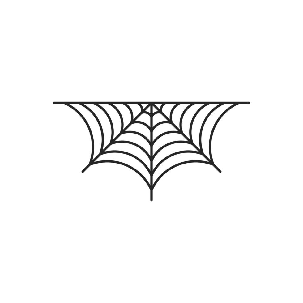 Spider web vector isolated on white background