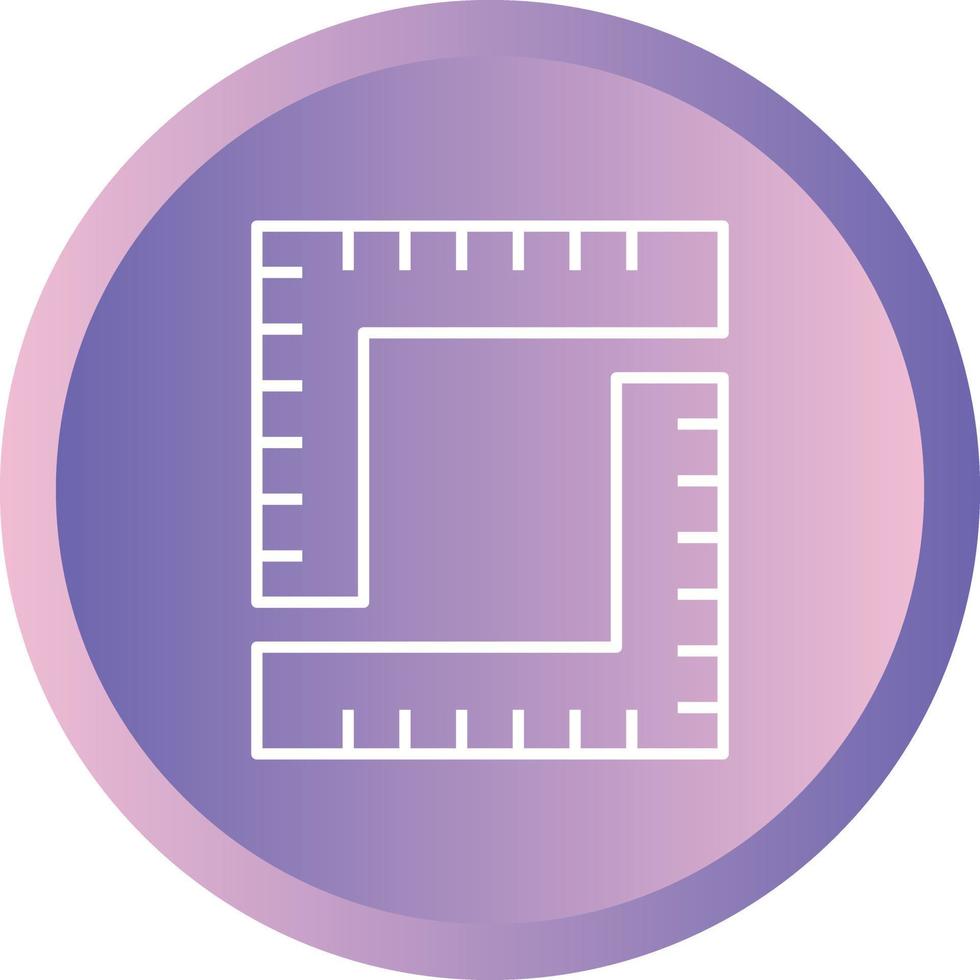 Unique Measurement Vector Line Icon