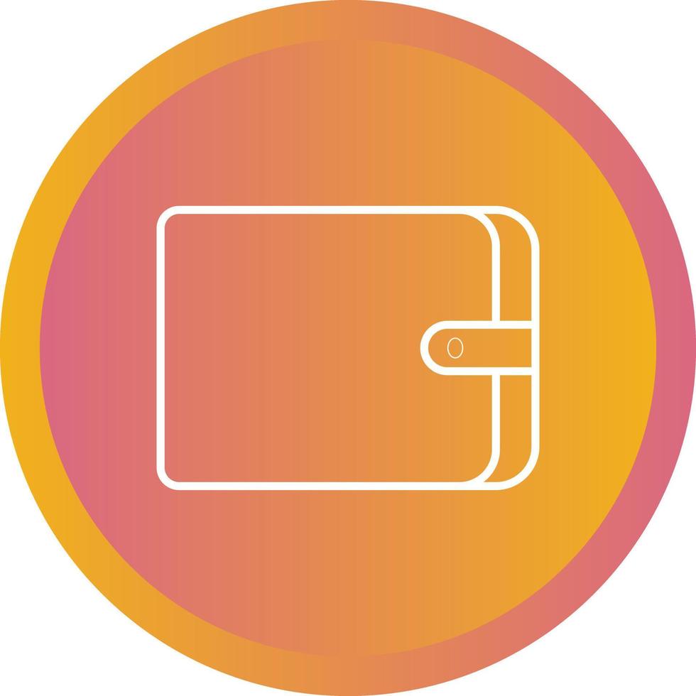 Unique Wallet Vector Line Icon