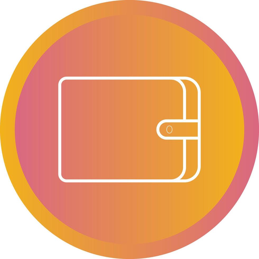 Unique Wallet Vector Line Icon