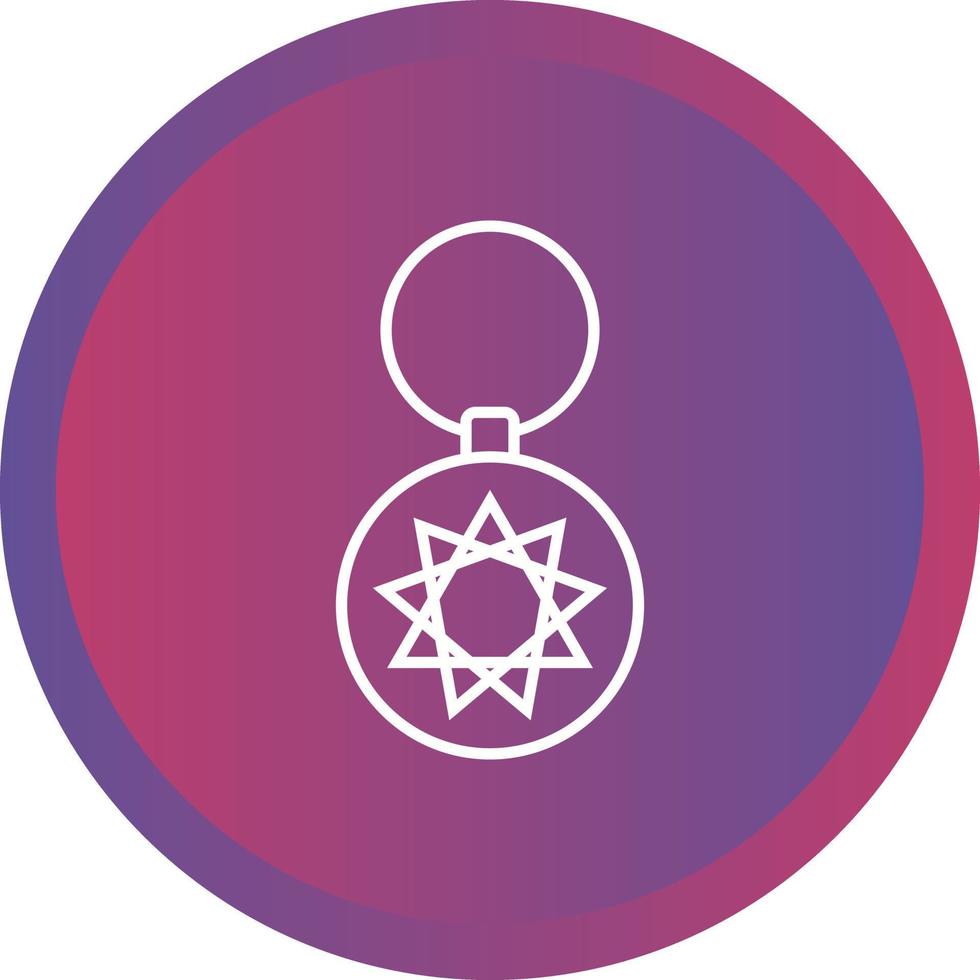 Unique Key Chain Vector Line Icon