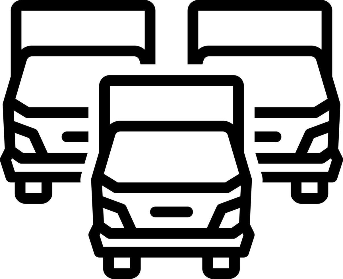 line icon for trucks vector