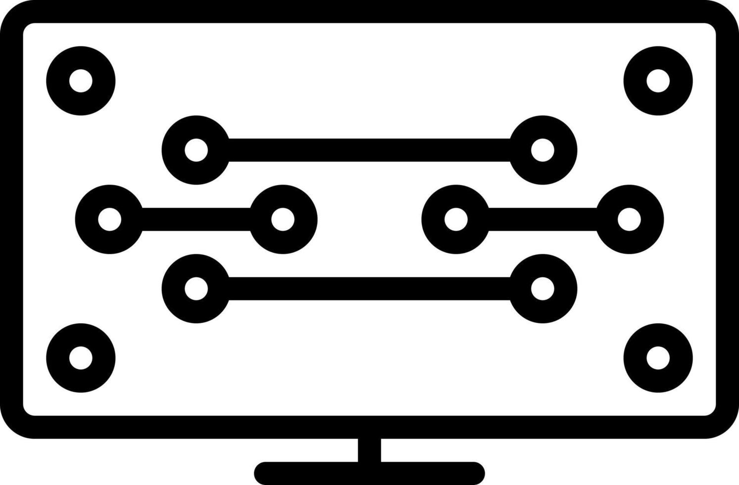 line icon for tech vector
