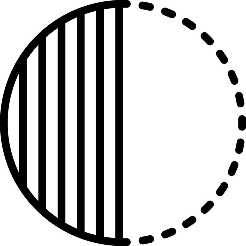 line icon for partial vector