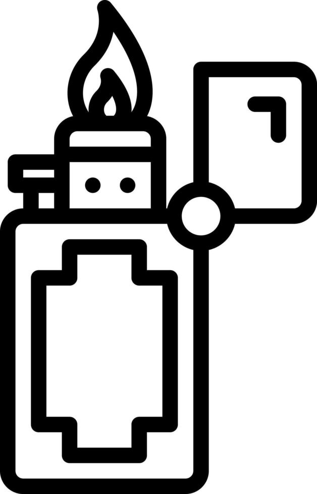 line icon for lighter vector