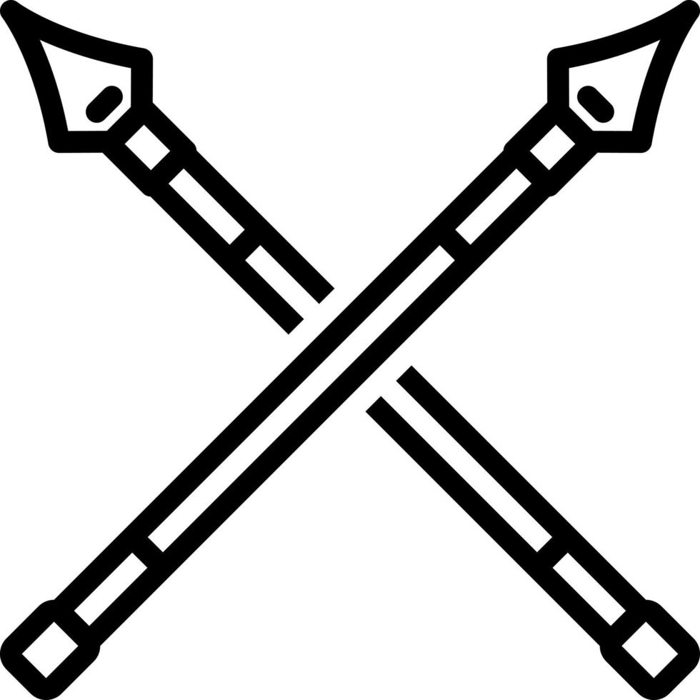 line icon for lance vector