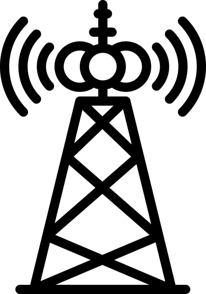 line icon for broadcast vector