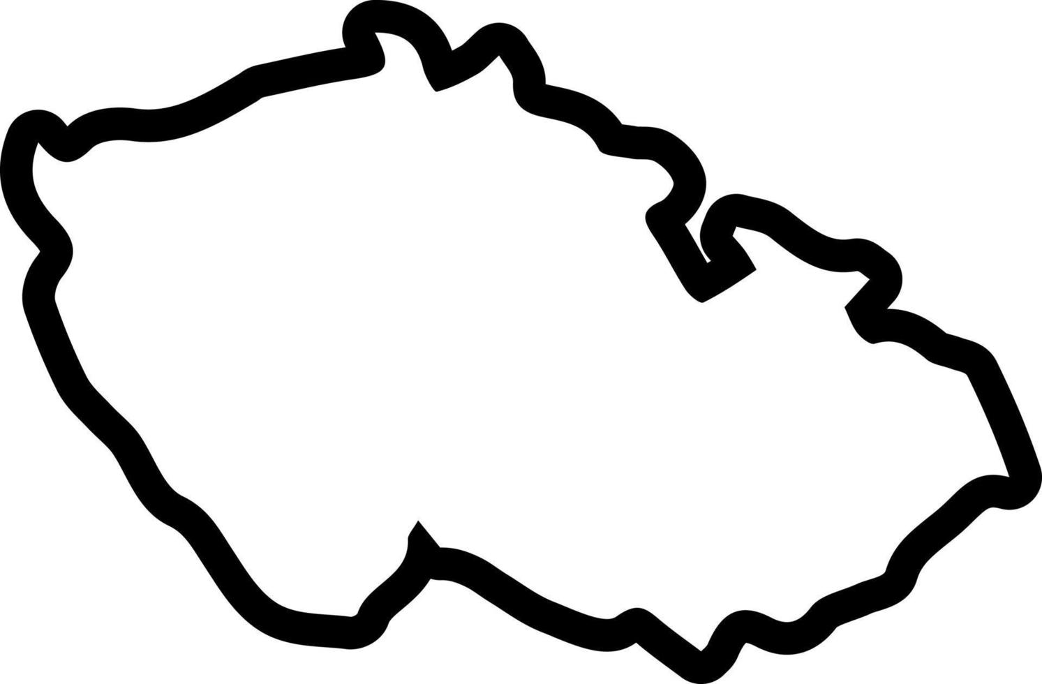 line icon for czech vector