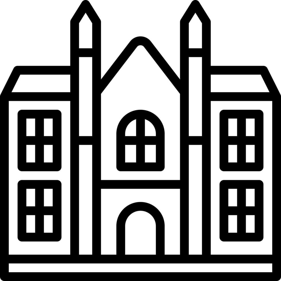 line icon for cambridge vector