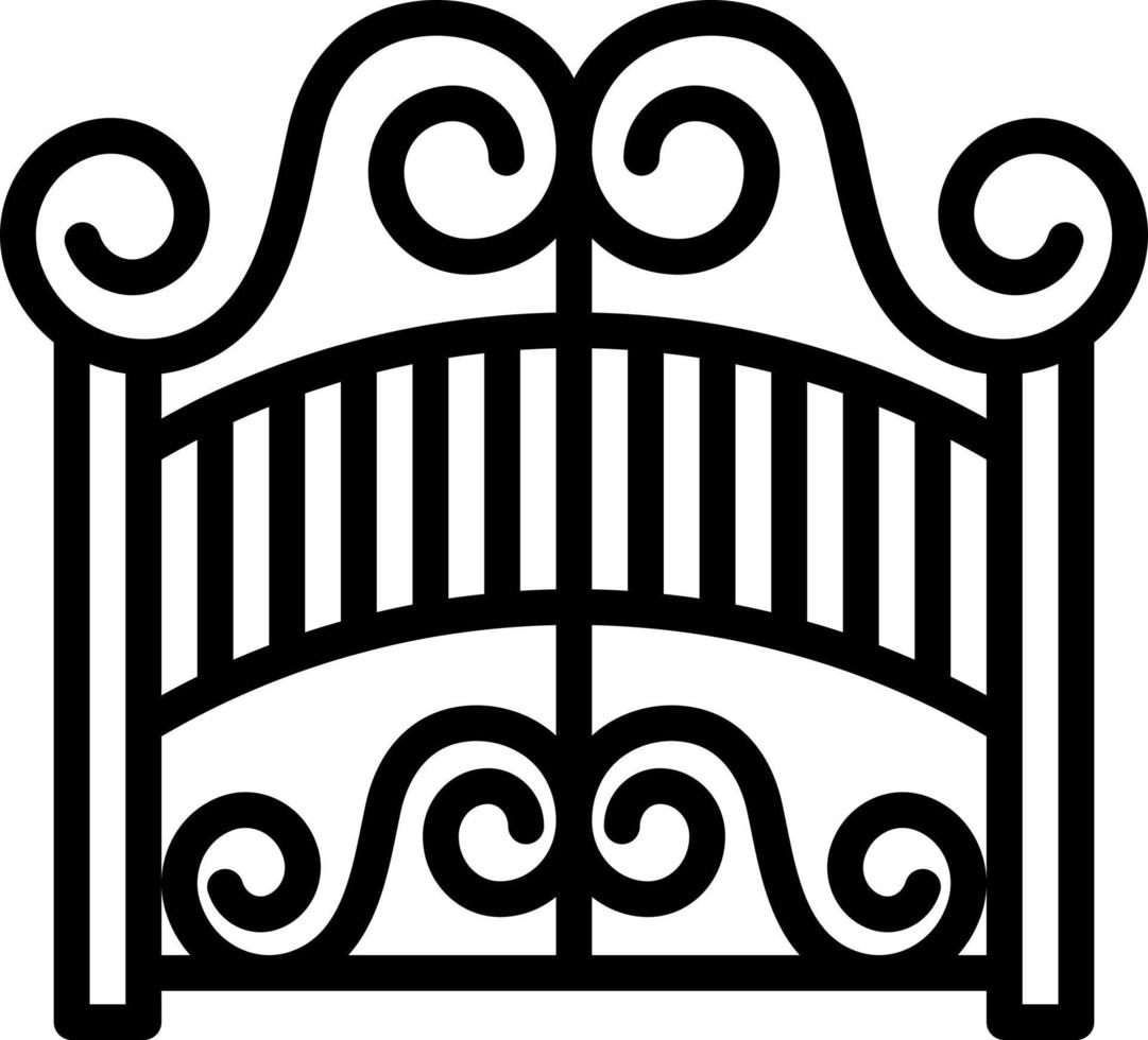 line icon for gates vector