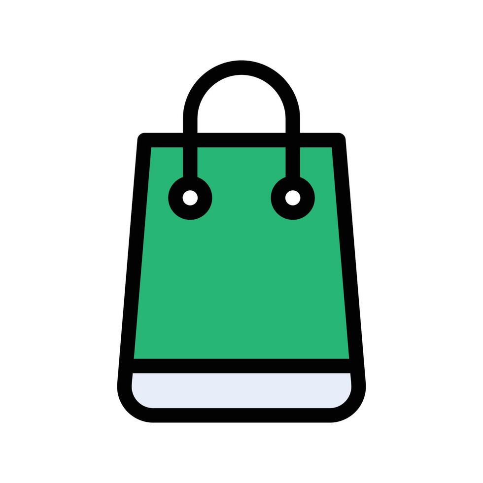 Ilustración de vector de bolsa de compras en un fondo. Símbolos de calidad premium. Iconos vectoriales para concepto y diseño gráfico.