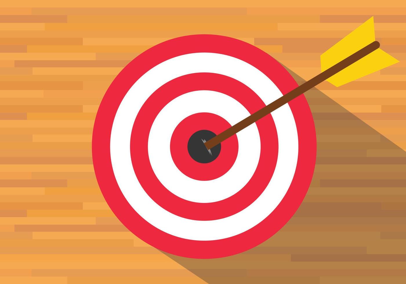 goals target board bullseye red vector flat