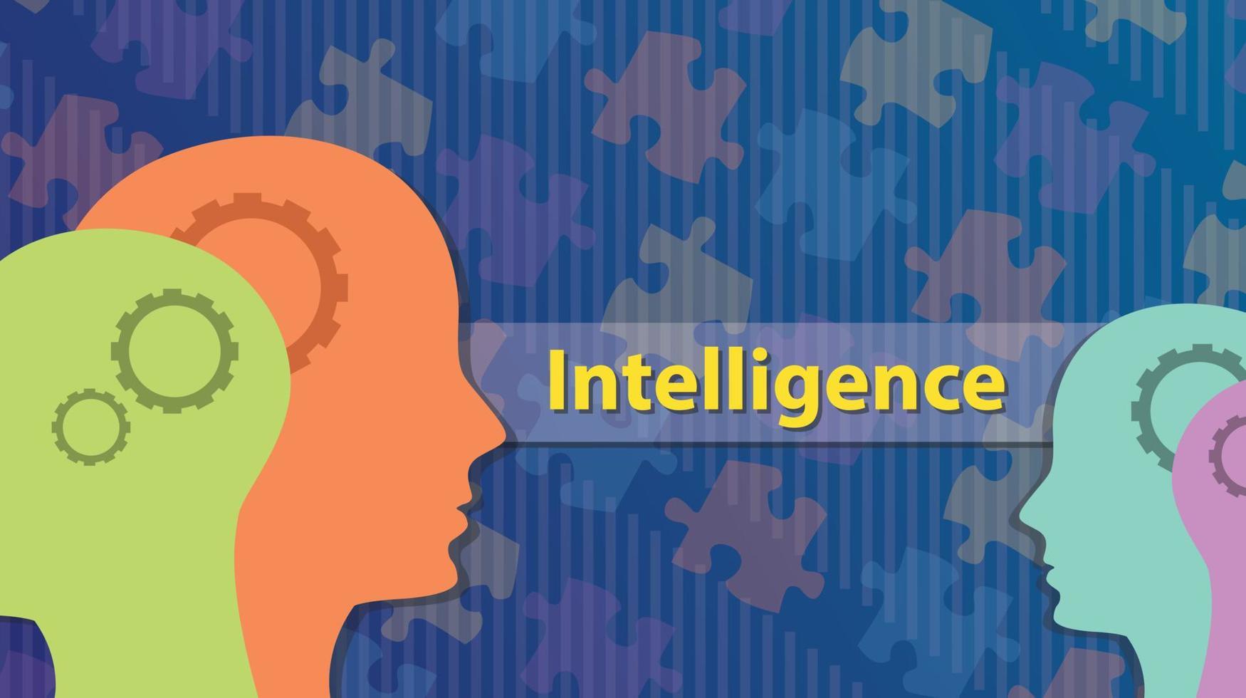 a deep learning concept illustration with human robotic head and map as background vector graphic illustration