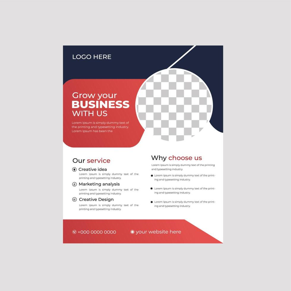 Colorful Abstract Modern Commercial Flyer, Poster Template for Multipurpose vector