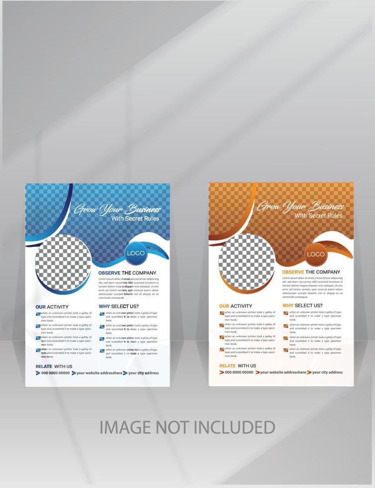 Colorful Abstract Modern Commercial Flyer, Poster Template for Multipurpose vector