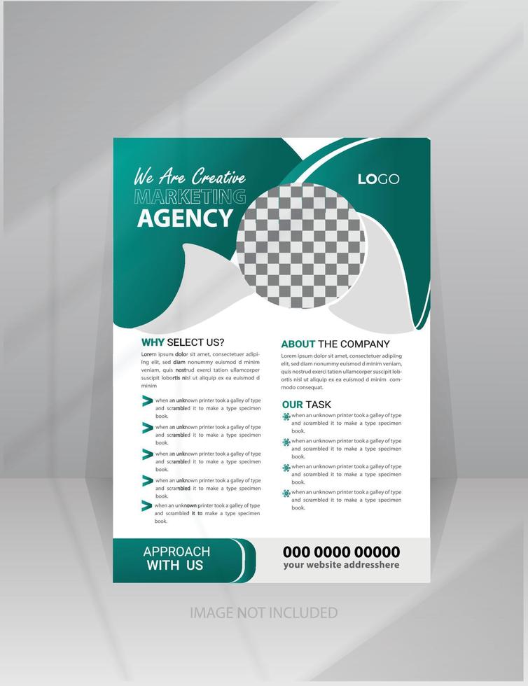 Colorful Abstract Modern Commercial Flyer, Poster Template for Multipurpose vector