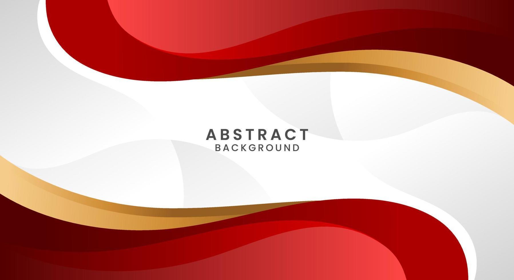 Wave red and gold modern white background 15617020 Vector Art at Vecteezy