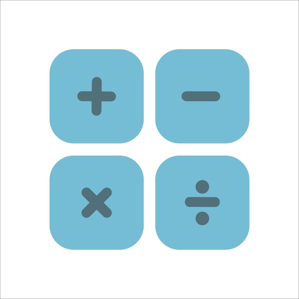 Calculator Icon Solid vector