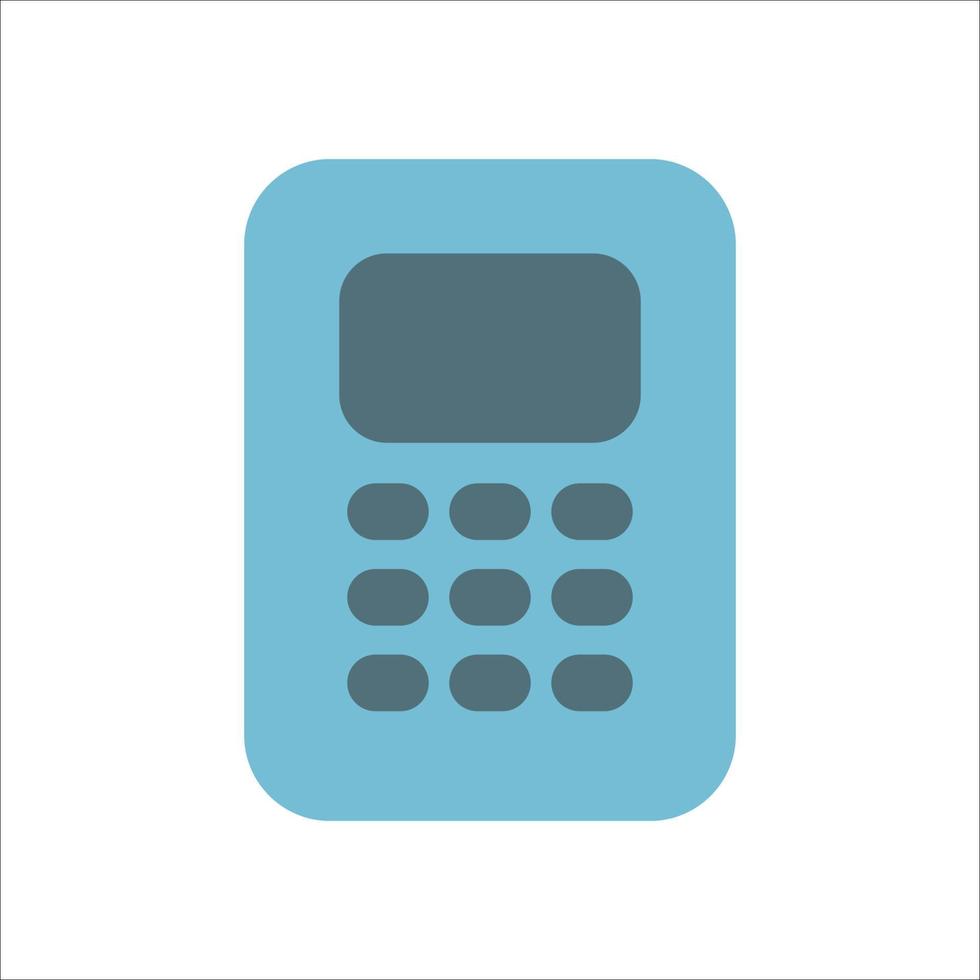 Calculator Icon Solid vector