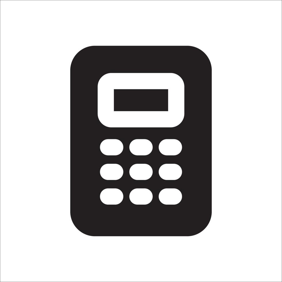 Calculator Icon Solid vector
