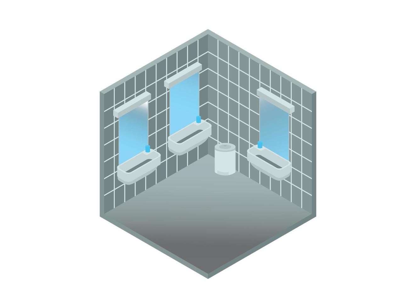 3d Isometric changing room in hotel. Vector Isometric Illustration Suitable for Diagrams, Infographics, And Other Graphic assets