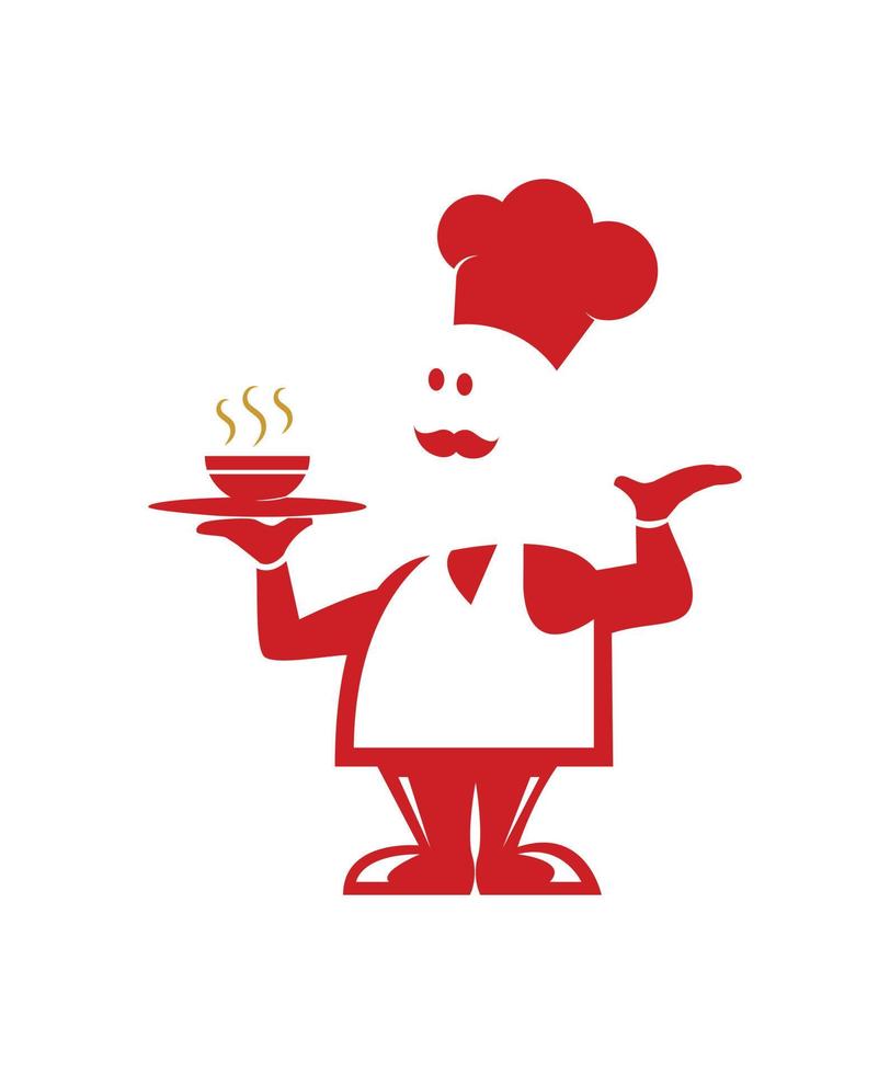 Master chef icon vector
