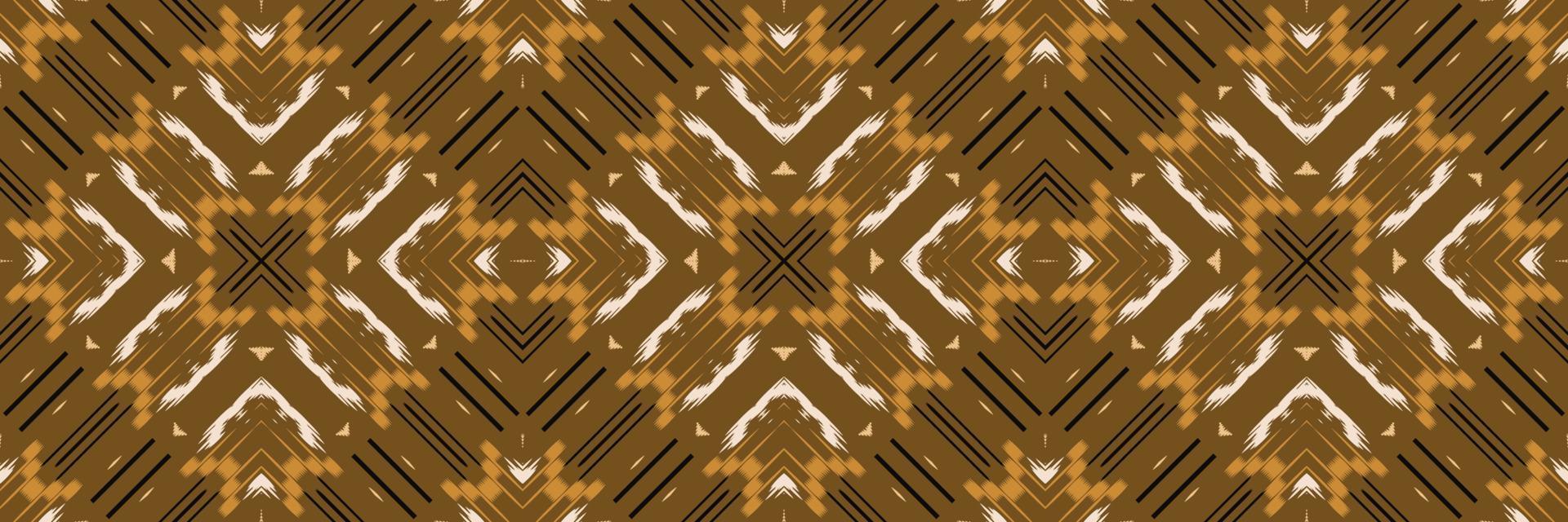 motivo textil batik ikat flor patrón sin costuras diseño vectorial digital para imprimir saree kurti borneo borde de tela símbolos de pincel muestras de algodón vector