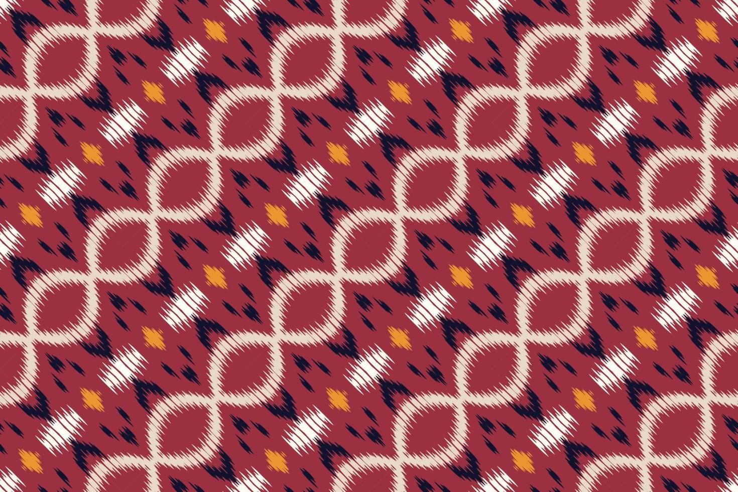 Ethnic ikat frame batik textile seamless pattern digital vector design for Print saree Kurti Borneo Fabric border brush symbols swatches stylish