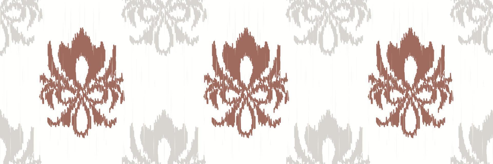 Ikat Damask Scandinavian embroidery, ikat seamless tribal cross, Fashion pattern Digital textile Asian Design ancient art for Prints Fabric saree Mughal Swaths texture Kurti Kurtis Kurtas vector