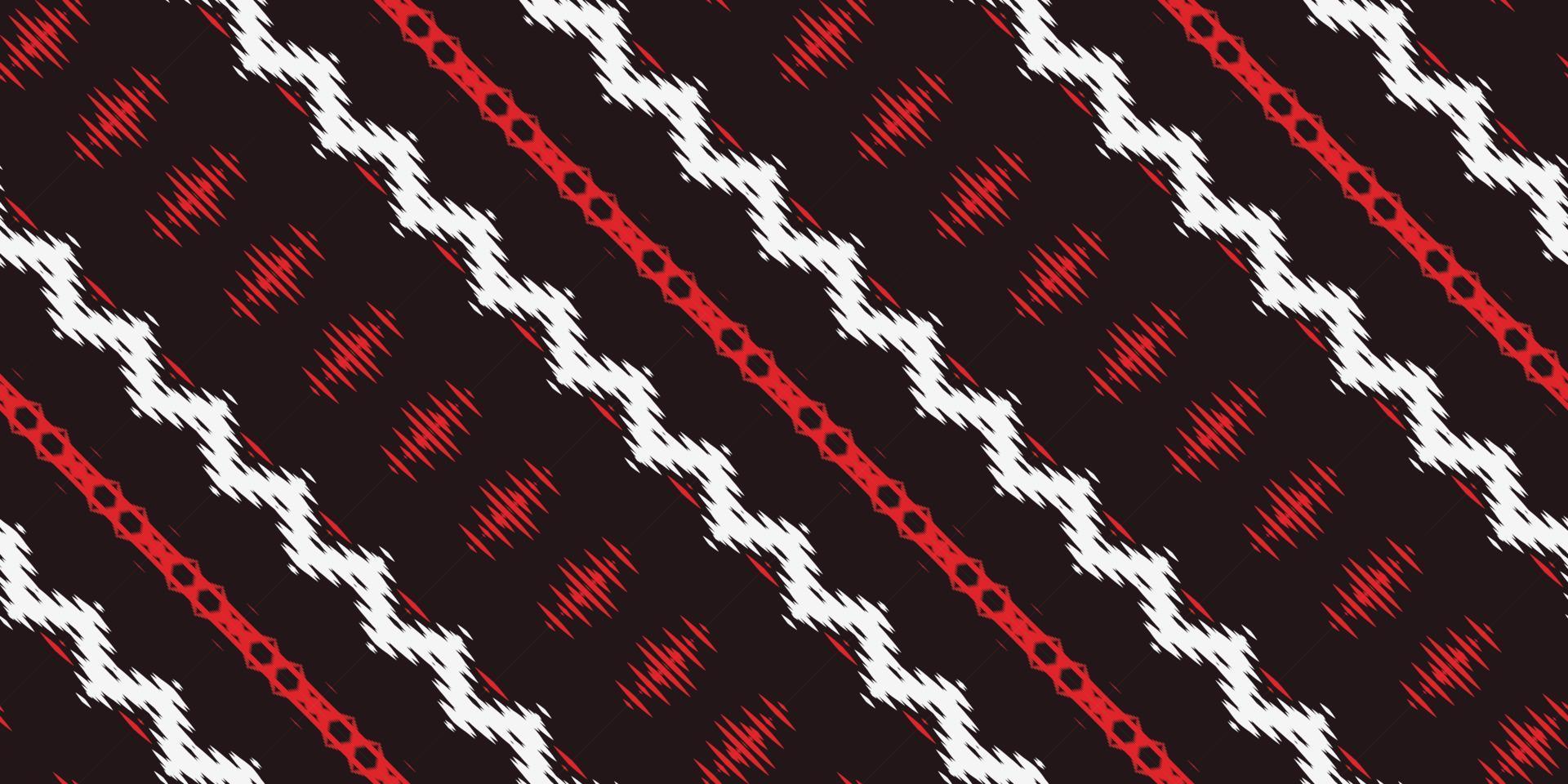 batik textil étnico ikat triángulo de patrones sin fisuras diseño vectorial digital para imprimir saree kurti borneo borde de tela símbolos de pincel muestras ropa de fiesta vector