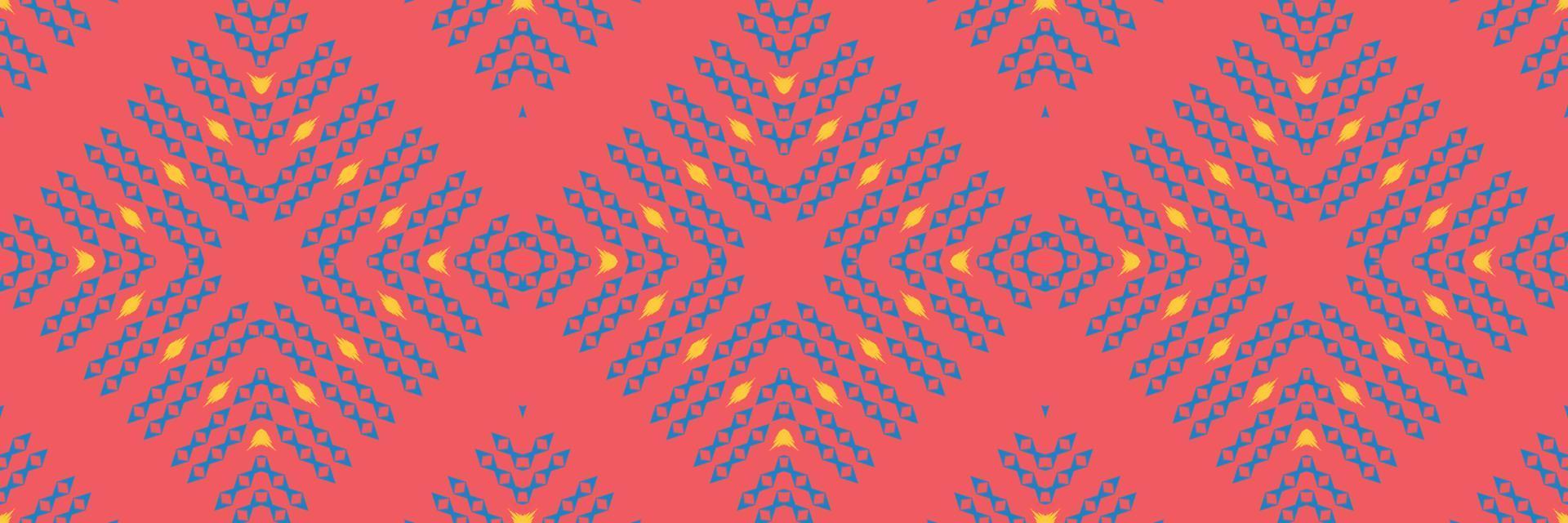 Batik Textile ikat stripes seamless pattern digital vector design for Print saree Kurti Borneo Fabric border brush symbols swatches stylish
