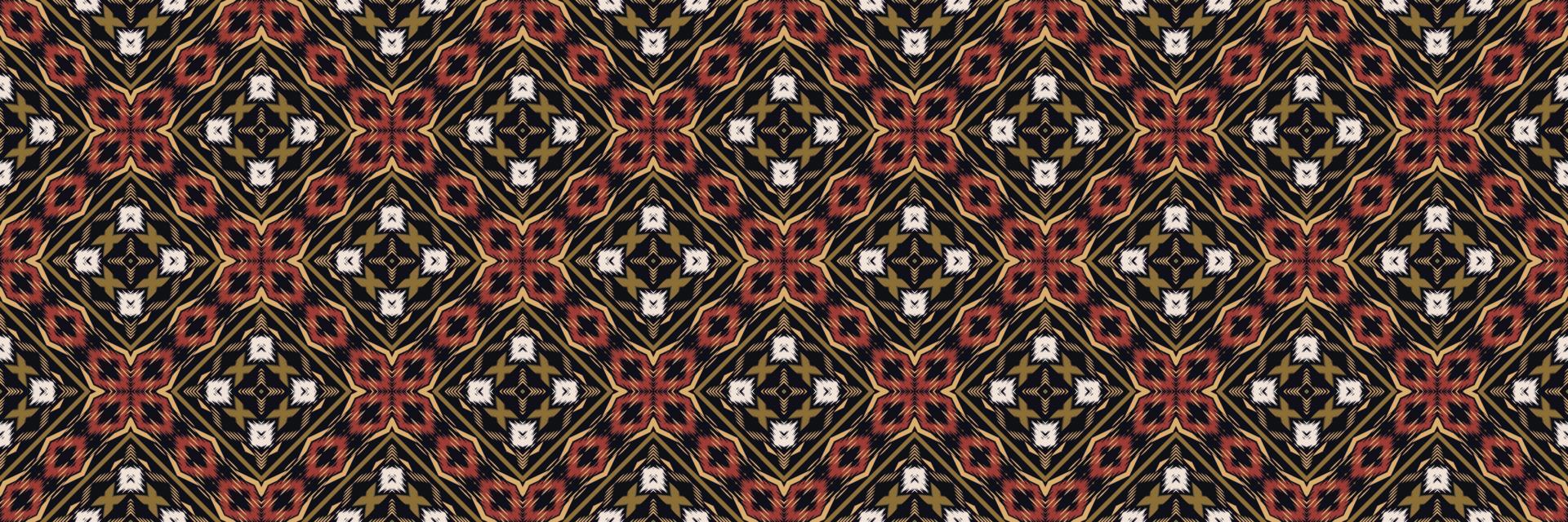 Ikat fabric tribal abstract Seamless Pattern. Ethnic Geometric Ikkat Batik Digital vector textile Design for Prints Fabric saree Mughal brush symbol Swaths texture Kurti Kurtis Kurtas