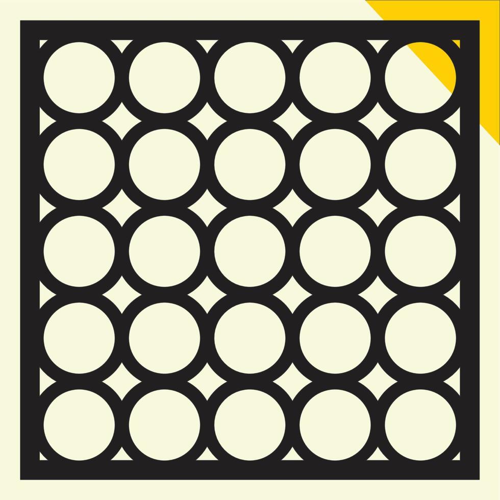 Big laser cut decorative wall panel pattern set Jali design,acrylic and CNC machine cutting.Abstract ornament, geometric, classic, oriental pattern, vector