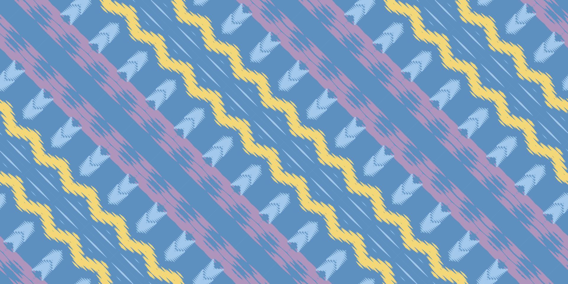 Ikat flower batik textile seamless pattern digital vector design for Print saree Kurti Borneo Fabric border brush symbols swatches cotton