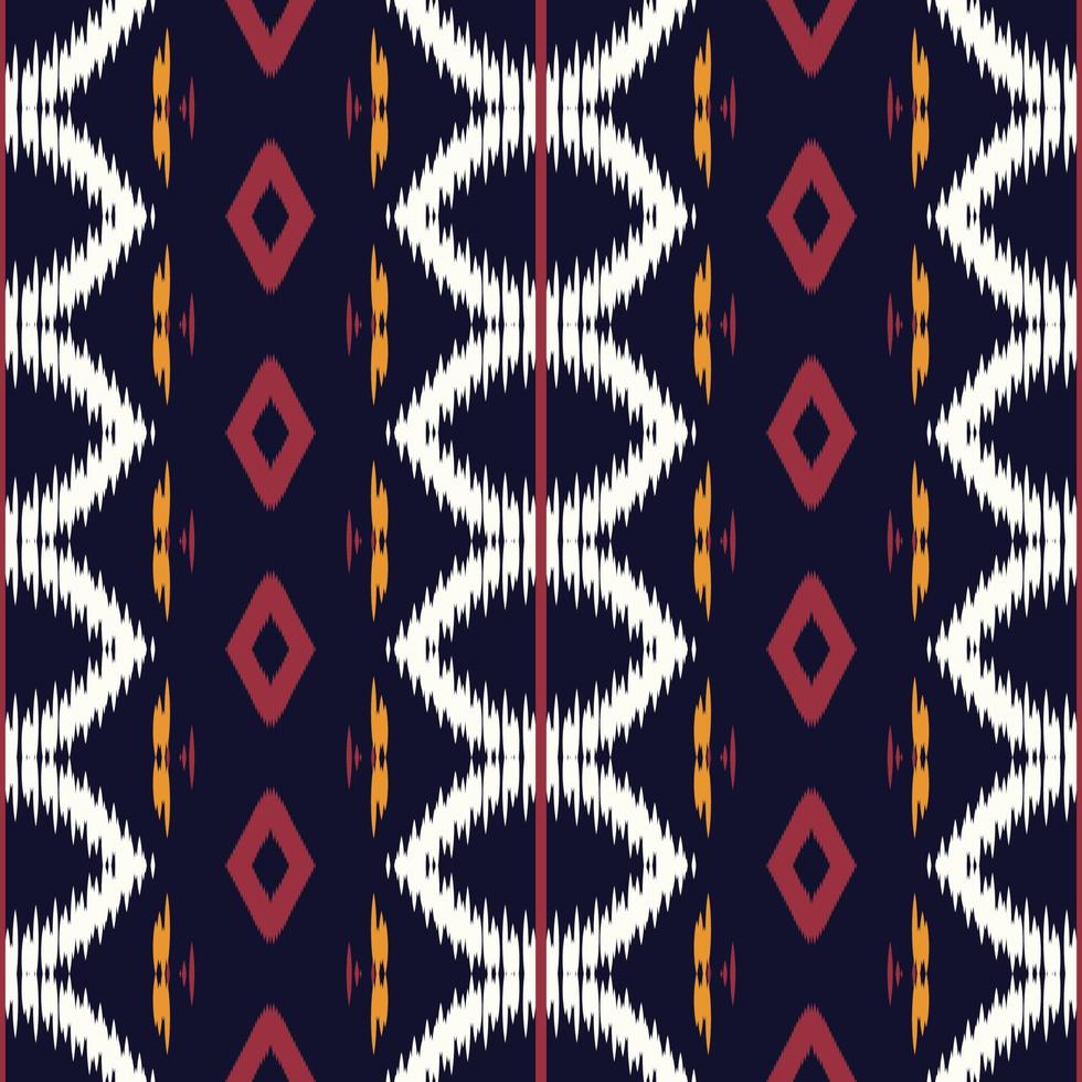 Batik Textile Ethnic ikat frame seamless pattern digital vector design for Print saree Kurti Borneo Fabric border brush symbols swatches party wear