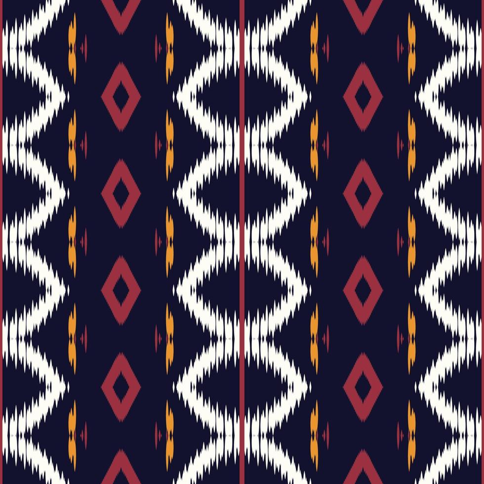 Batik Textile Ethnic ikat frame seamless pattern digital vector design for Print saree Kurti Borneo Fabric border brush symbols swatches party wear