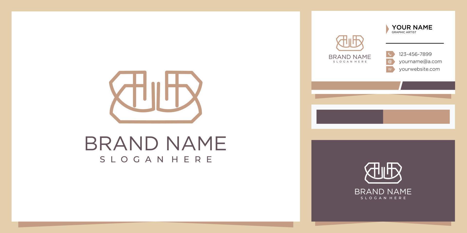 abstract letter HB logo design concept vector