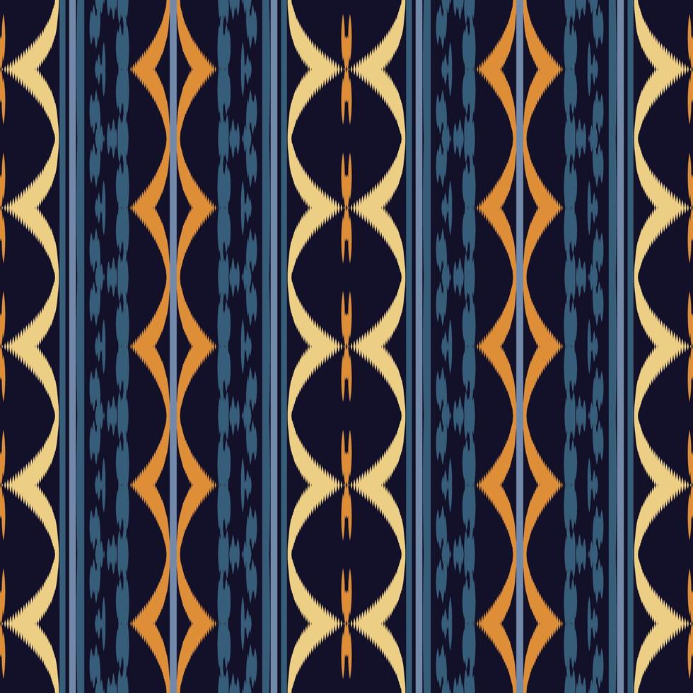 motivo africano ikat batik textil patrón sin costuras diseño vectorial digital para imprimir saree kurti borde de tela símbolos de pincel muestras ropa de fiesta vector