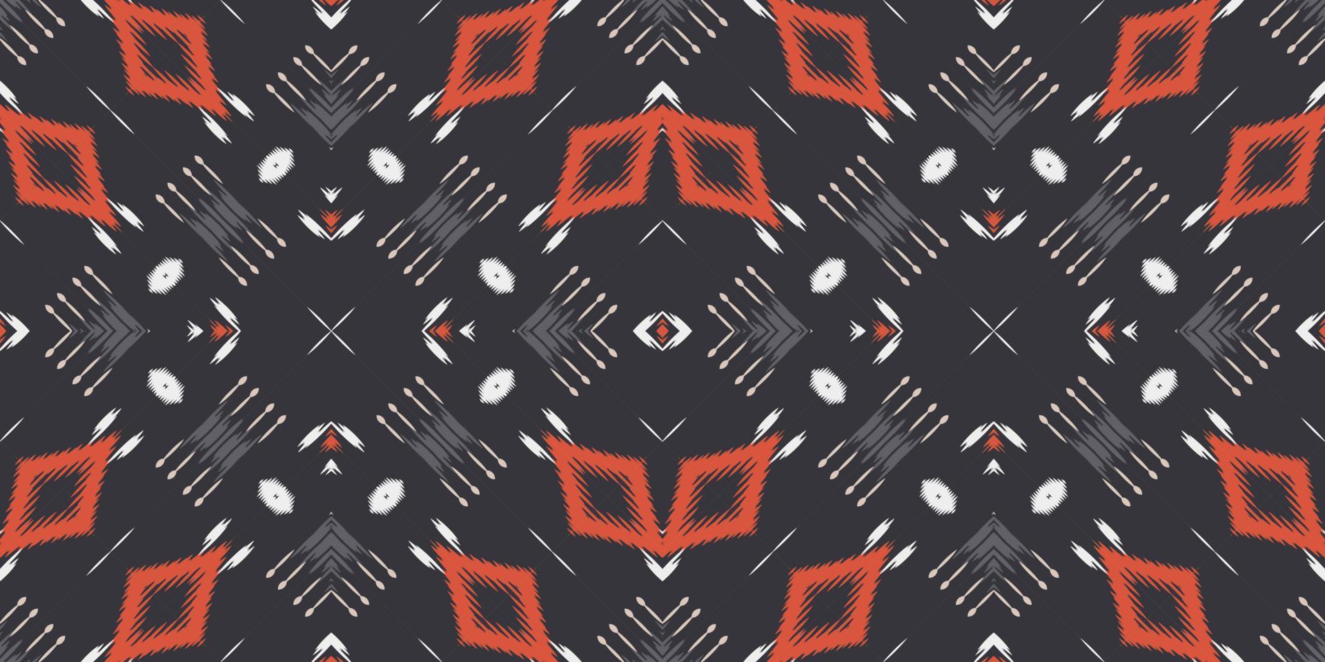Ikat diamond tribal abstract Seamless Pattern. Ethnic Geometric Batik Ikkat Digital vector textile Design for Prints Fabric saree Mughal brush symbol Swaths texture Kurti Kurtis Kurtas