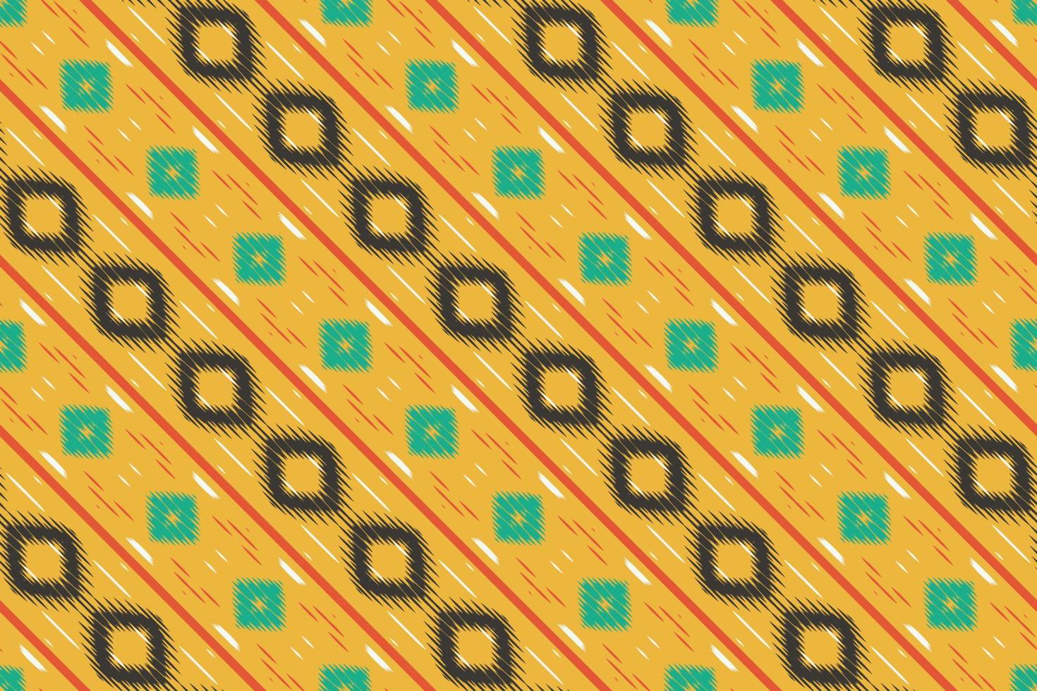 Ethnic ikat stripes batik textile seamless pattern digital vector design for Print saree Kurti Borneo Fabric border brush symbols swatches designer