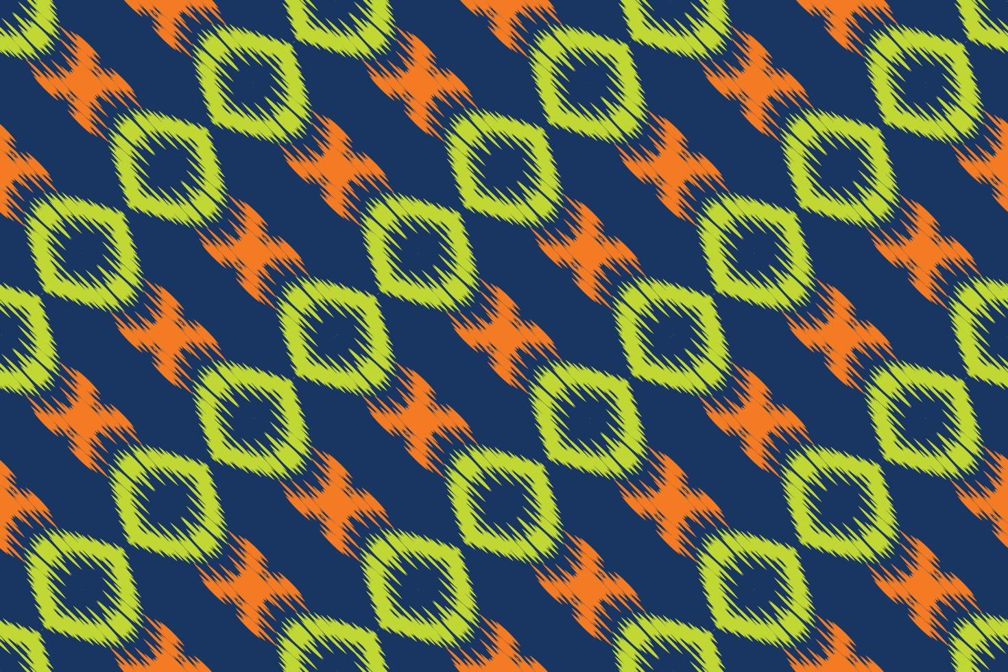 Ikkat or ikat damask batik textile seamless pattern digital vector design for Print saree Kurti Borneo Fabric border brush symbols swatches designer